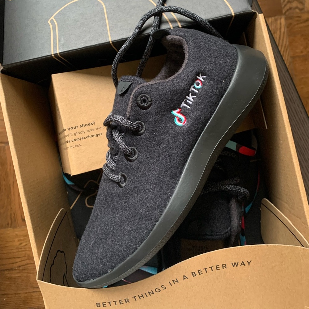 Allbirds TikTok Limited Edition Wool Runners & Laces US 9 Natural Black